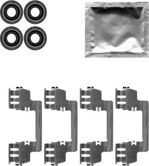 HELLA 8DZ 355 204-761 - Комплектующие для колодок дискового тормоза autosila-amz.com