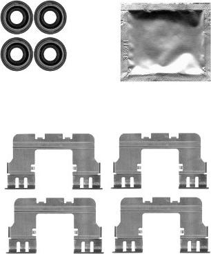 HELLA 8DZ 355 204-771 - Комплектующие для колодок дискового тормоза autosila-amz.com