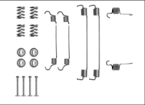 HELLA 8DZ 355 205-901 - Комплектующие, барабанный тормозной механизм autosila-amz.com