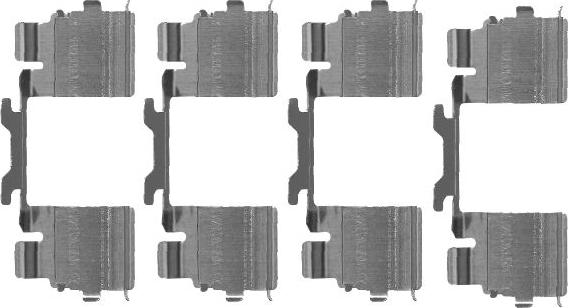 HELLA 8DZ 355 205-111 - Комплектующие для колодок дискового тормоза autosila-amz.com