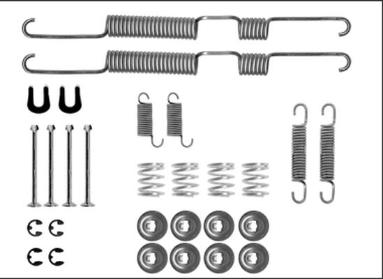 HELLA 8DZ 355 206-061 - Комплектующие, барабанный тормозной механизм autosila-amz.com