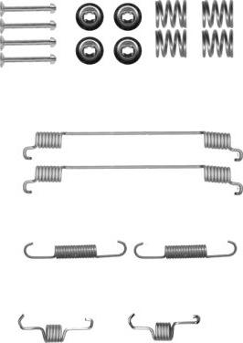 HELLA 8DZ 355 200-901 - Комплектующие, барабанный тормозной механизм autosila-amz.com