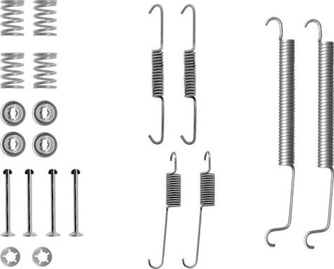 HELLA 8DZ 355 200-431 - Комплектующие, барабанный тормозной механизм autosila-amz.com