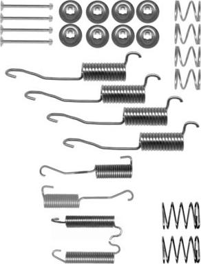 HELLA 8DZ 355 200-501 - Комплектующие, барабанный тормозной механизм autosila-amz.com