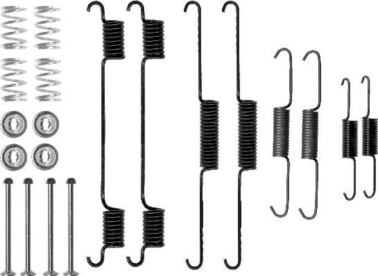 HELLA 8DZ 355 200-661 - Комплектующие, барабанный тормозной механизм autosila-amz.com