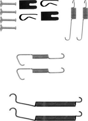 HELLA 8DZ 355 200-631 - Комплектующие, барабанный тормозной механизм autosila-amz.com