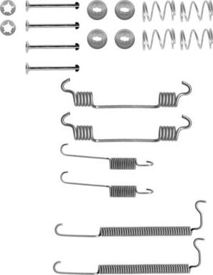 HELLA 8DZ 355 200-811 - Комплектующие, барабанный тормозной механизм autosila-amz.com