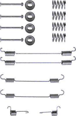 HELLA 8DZ 355 200-381 - Ремкомплект тормозных колодок CITROEN C3 (FC_), C3 II, DS3, XSARA (N1) / DACIA DOKKER Express, DUSTER, LODGY / MERCEDES-BENZ CIT autosila-amz.com