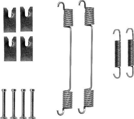 HELLA 8DZ 355 200-751 - Комплектующие, барабанный тормозной механизм autosila-amz.com