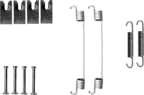 HELLA 8DZ 355 200-701 - Комплектующие, барабанный тормозной механизм autosila-amz.com