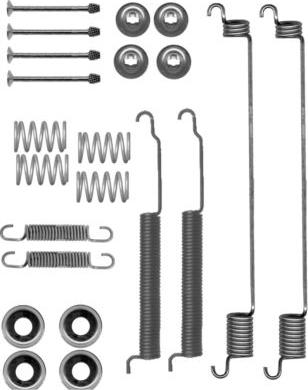 HELLA 8DZ 355 200-781 - Комплектующие, барабанный тормозной механизм autosila-amz.com