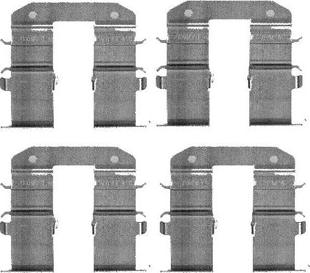 HELLA 8DZ 355 203-351 - Комплектующие для колодок дискового тормоза autosila-amz.com