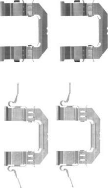 HELLA 8DZ 355 203-741 - Комплектующие для колодок дискового тормоза autosila-amz.com