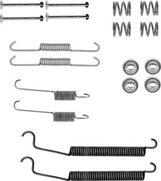 HELLA 8DZ 355 202-091 - Комплектующие, барабанный тормозной механизм autosila-amz.com