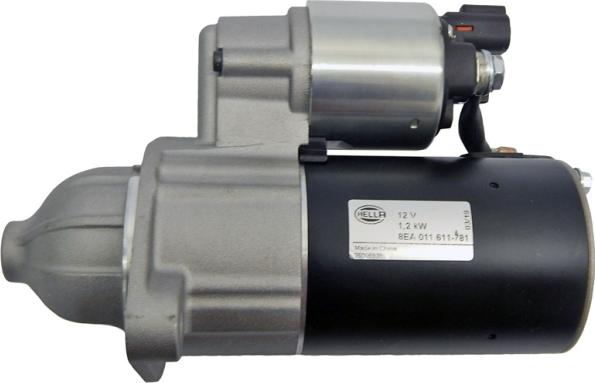 HELLA 8EA 011 611-781 - Starter (12V, 1,2kW) fits: HYUNDAI I10 I, I10 II, I20 I, I20 II KIA PICANTO II, RIO III 1.0-1.2LPG 0 autosila-amz.com