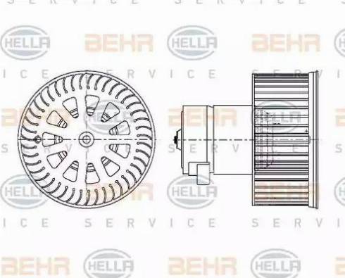 HELLA 8EW 009 157-161 - Вентилятор салона autosila-amz.com