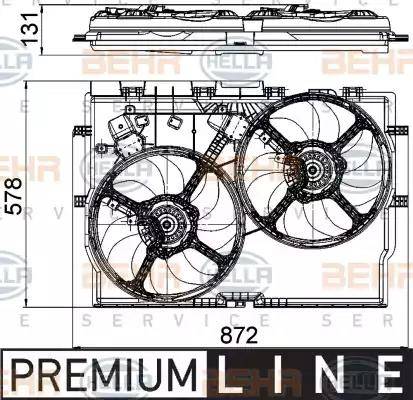 HELLA 8EW 351 041-441 - Вентилятор, охлаждение двигателя autosila-amz.com