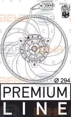 HELLA 8EW 351 039-691 - Вентилятор, конденсатор кондиционера autosila-amz.com