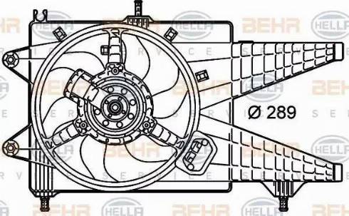 HELLA 8EW 351 039-651 - Вентилятор, охлаждение двигателя autosila-amz.com