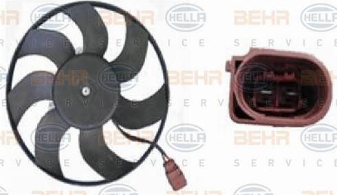 HELLA 8EW 351 039-184 - Вентилятор, охлаждение двигателя autosila-amz.com