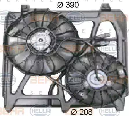 HELLA 8EW 351 034-501 - Вентилятор, охлаждение двигателя autosila-amz.com