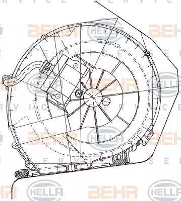 HELLA 8EW 351 034-051 - Вентилятор салона autosila-amz.com