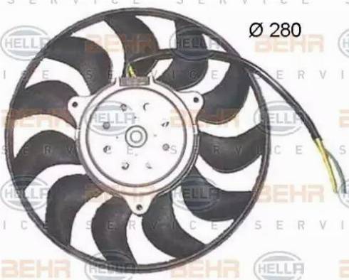 HELLA 8EW 351 150-034 - Вентилятор, охлаждение двигателя autosila-amz.com