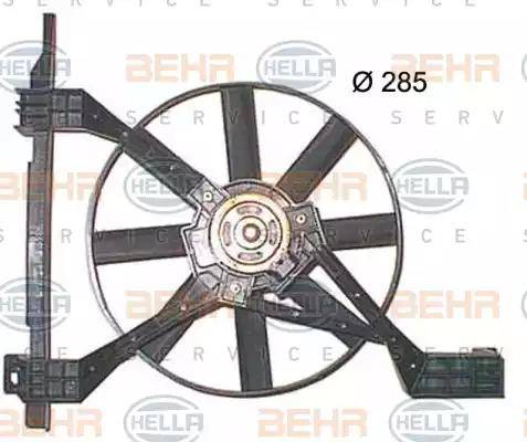 HELLA 8EW 351 150-251 - Вентилятор, охлаждение двигателя autosila-amz.com