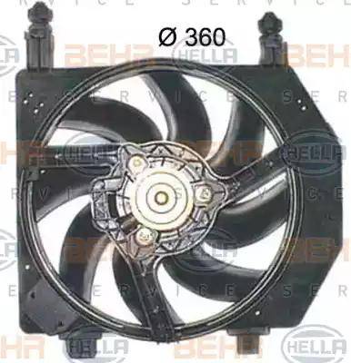 HELLA 8EW 351 150-264 - Вентилятор, охлаждение двигателя autosila-amz.com