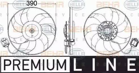 HELLA 8EW 351 104-461 - Вентилятор, охлаждение двигателя autosila-amz.com