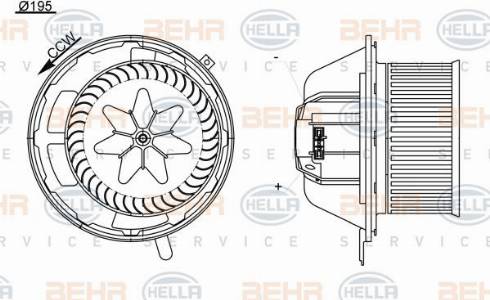 HELLA 8EW 351 104-791 - Вентилятор салона autosila-amz.com