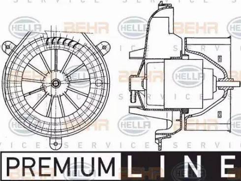 HELLA 8EW 351 303-321 - Вентилятор салона autosila-amz.com