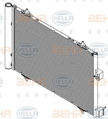 HELLA 8FC 351 004-551 - Конденсатор кондиционера autosila-amz.com