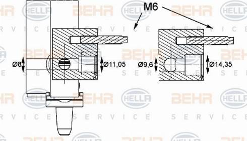 HELLA 8FC 351 004-551 - Конденсатор кондиционера autosila-amz.com