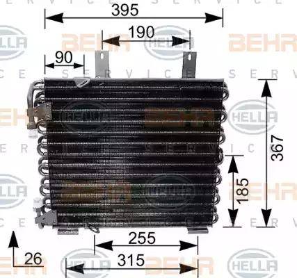 HELLA 8FC 351 035-621 - Конденсатор кондиционера autosila-amz.com