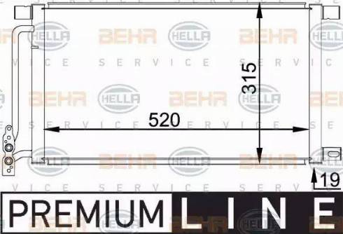 HELLA 8FC 351 038-211 - Конденсатор кондиционера autosila-amz.com