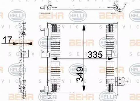 HELLA 8FC 351 038-781 - Конденсатор кондиционера autosila-amz.com