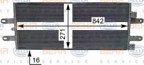 HELLA 8FC 351 344-301 - Конденсатор кондиционера autosila-amz.com