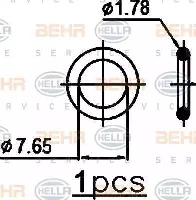 HELLA 8FC 351 343-364 - Конденсатор кондиционера autosila-amz.com