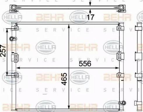 HELLA 8FC 351 304-071 - Конденсатор кондиционера autosila-amz.com