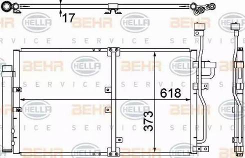 HELLA 8FC 351 304-771 - Конденсатор кондиционера autosila-amz.com