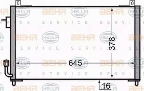 HELLA 8FC 351 306-471 - Конденсатор кондиционера autosila-amz.com