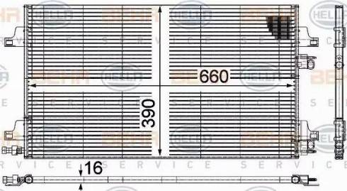 HELLA 8FC 351 301-644 - Конденсатор кондиционера autosila-amz.com