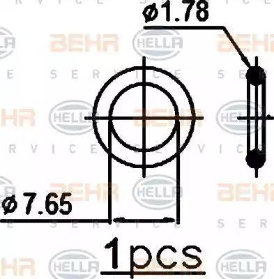 HELLA 8FC 351 301-071 - Конденсатор кондиционера autosila-amz.com