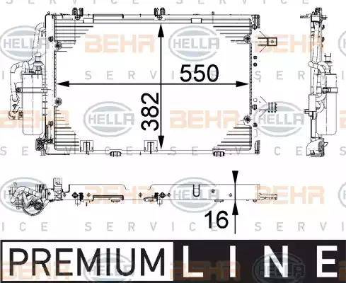 HELLA 8FC 351 301-191 - Конденсатор кондиционера autosila-amz.com