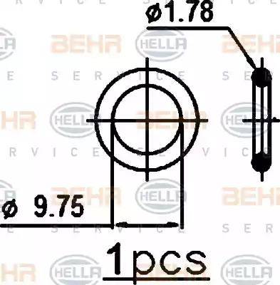 HELLA 8FC 351 301-771 - Конденсатор кондиционера autosila-amz.com