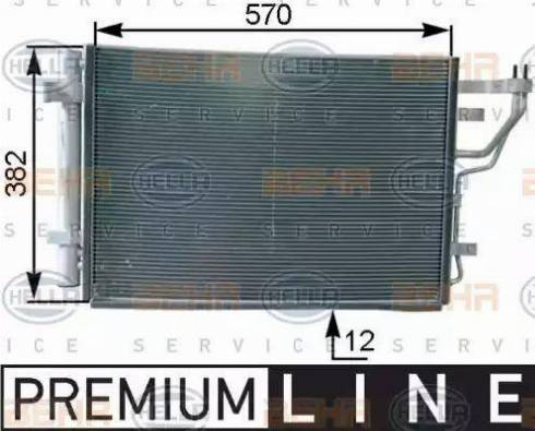 HELLA 8FC 351 303-211 - Конденсатор кондиционера autosila-amz.com