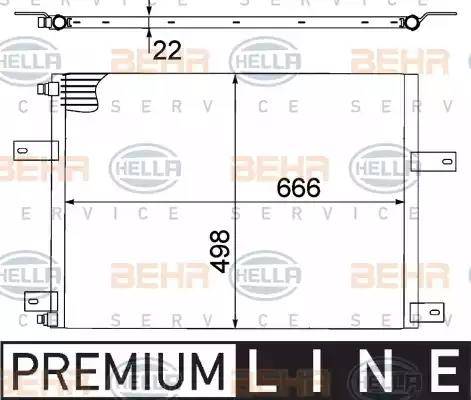 HELLA 8FC 351 307-611 - Конденсатор кондиционера autosila-amz.com