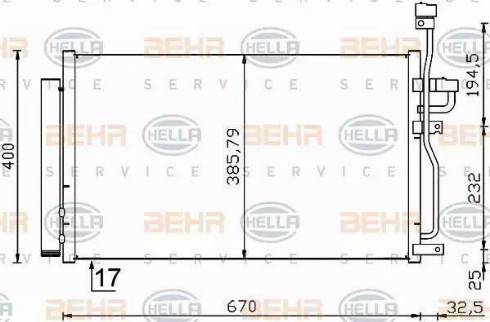 HELLA 8FC 351 319-191 - Конденсатор кондиционера autosila-amz.com