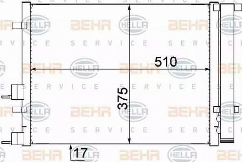 HELLA 8FC 351 319-391 - Конденсатор кондиционера autosila-amz.com